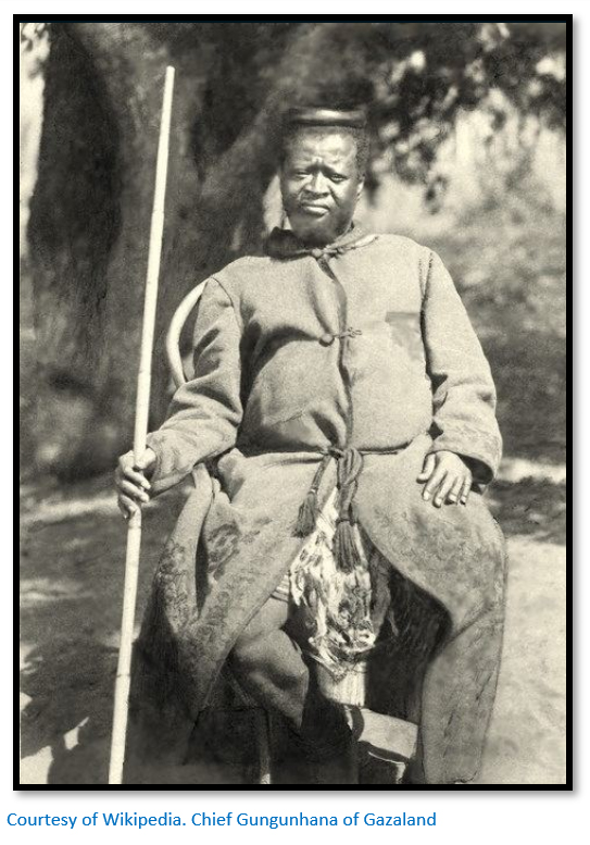 Chief Gungunyana of the Shangaan tribe 