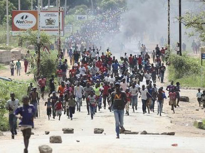 Protests break out prompted by 130% fuel price increase in Zimbabwe