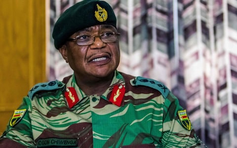 General Constantine Chiwenga who deposed President Mugabe in coup in Harare in November 2017