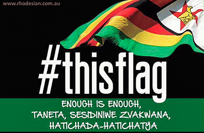 #thisflag has become symbol of protest in Zimbabwe