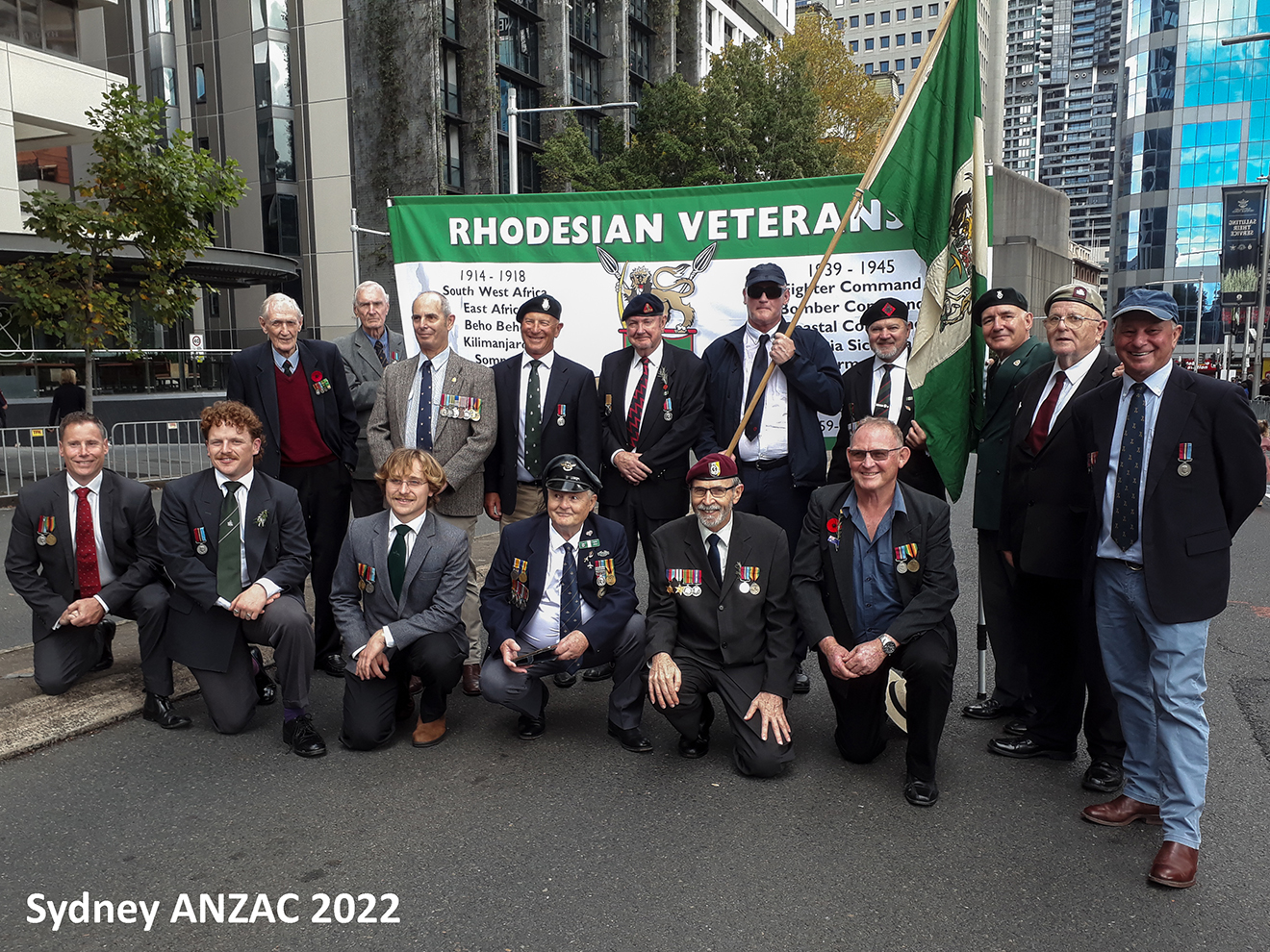 Rhodesians after Sydney ANZAC March 2022