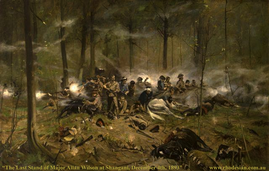 Painting of the last stand of Major Allan Wilson by Allan Stewart 