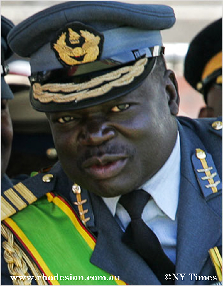 Photo of Air Marshal Perence Phiri commander of Zimbabwe Air Force and former Commander of 5th Brigade trained by North Korea