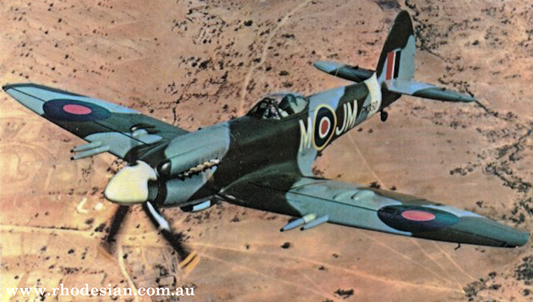 Photo of Southern Rhodesian Air Force Spitfire Mk22 serial PK350